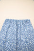 Sky Blue Boho Floral High Waist Long Skirt With Side Split